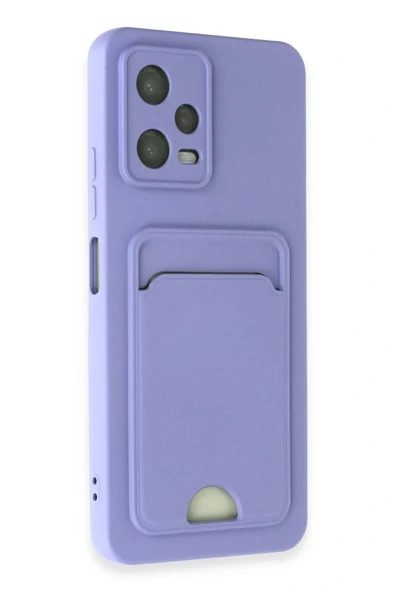 LitaeTrend Xiaomi Redmi Note 12 4G Kılıf Kelvin Kartvizitli Silikon - Lila - Resim 2