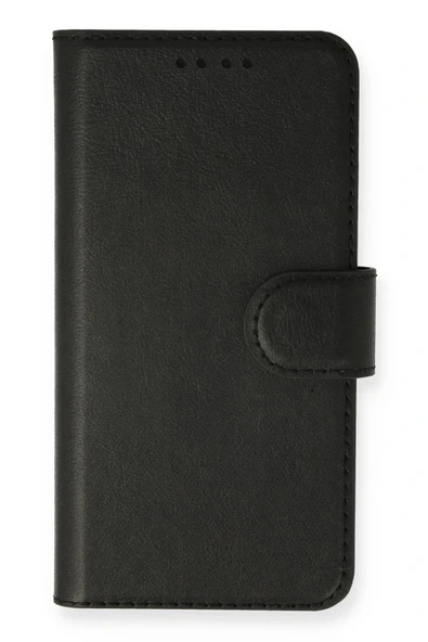 LitaeTrend Realme C25 Kılıf Trend S Plus Kapaklı Kılıf - Siyah - Resim 4