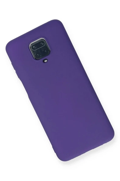 LitaeTrend Xiaomi Redmi Note 9 Pro Kılıf Nano içi Kadife Silikon - Mor - Resim 3