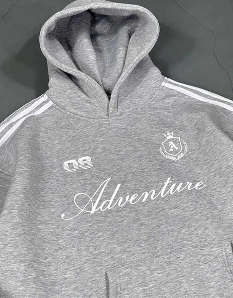 Premium Oversize Adventure Sweatshirt Hoodie - Resim 3