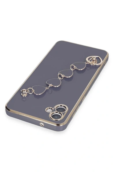 LitaeTrend Samsung Galaxy A04E Kılıf Esila Silikon - Gri - Resim 3