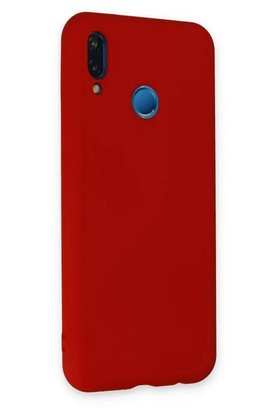 LitaeTrend Huawei P20 Lite Kılıf Nano içi Kadife Silikon - Kırmızı - Resim 2