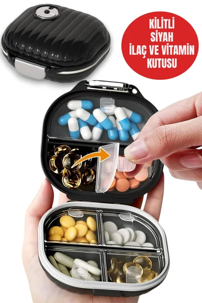 Taşınabilir 7 Bölmeli Hap Kutusu – Sızdırmaz Vitamin ve İlaç Düzenleyici, Ceplik Seyahat Kabı ürün görseli 1