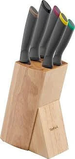 Tefal Fresh Kitchen 6 Parça Ahşap Bloklu Bıçak Seti ürün görseli