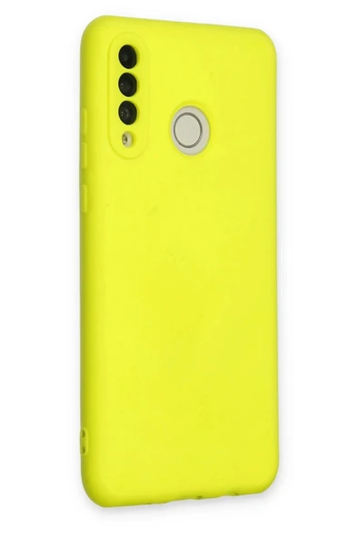 LitaeTrend Huawei P30 Lite Kılıf Nano içi Kadife Silikon - Sarı - Resim 2