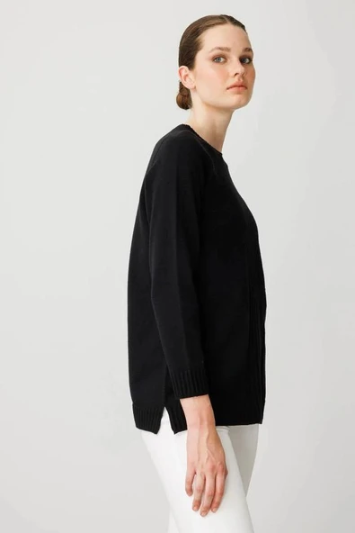 25250 DESEN TRİKO ÖNÜ ÇİZGİLİ GÖĞSÜ VEREV BİRİKTİRMELİ SIFIR YAKA TUNİK - Resim 8