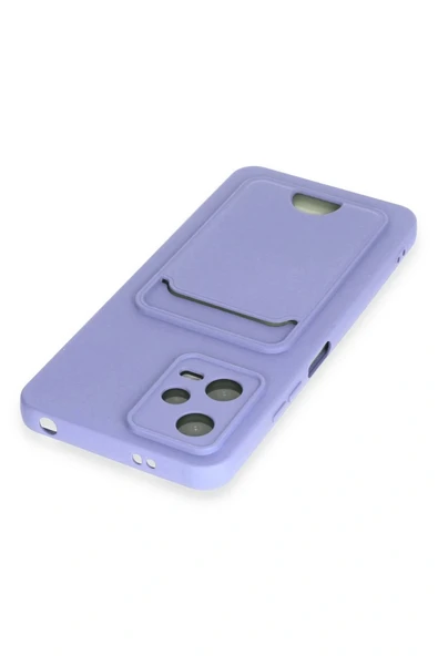 LitaeTrend Xiaomi Redmi Note 12 4G Kılıf Kelvin Kartvizitli Silikon - Lila - Resim 3
