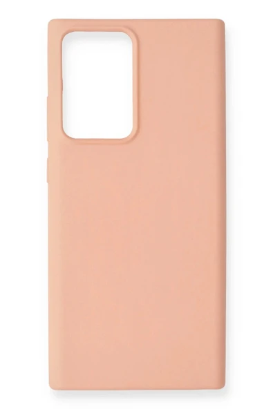 LitaeTrend Samsung Galaxy Note 20 Ultra Kılıf Nano içi Kadife Silikon - Pudra ürün görseli 1