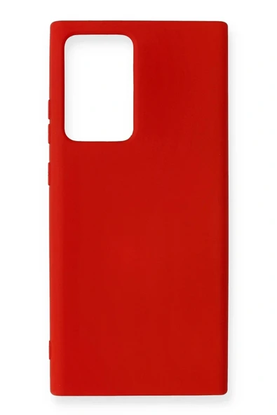 LitaeTrend Samsung Galaxy Note 20 Ultra Kılıf Nano içi Kadife Silikon - Kırmızı ürün görseli 1