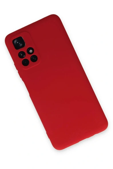 LitaeTrend Xiaomi Redmi Note 11T Kılıf Nano içi Kadife Silikon - Kırmızı - Resim 3
