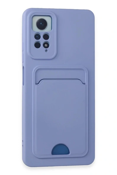 LitaeTrend Xiaomi Redmi Note 12 Pro 4G Kılıf Kelvin Kartvizitli Silikon - Lila ürün görseli 1