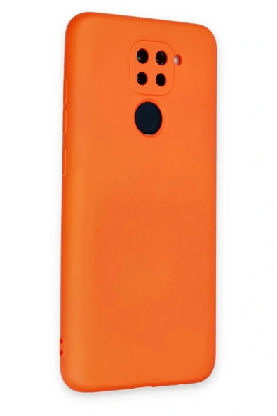 LitaeTrend Xiaomi Redmi Note 9 Kılıf Nano içi Kadife Silikon - Turuncu - Resim 3