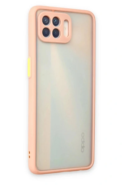 LitaeTrend Oppo Reno 4 Lite Kılıf Montreal Silikon Kapak - Pembe - Resim 3