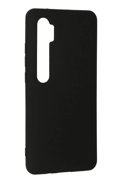 LitaeTrend Xiaomi Mi Note 10 Lite Kılıf Nano içi Kadife Silikon - Siyah - Resim 3