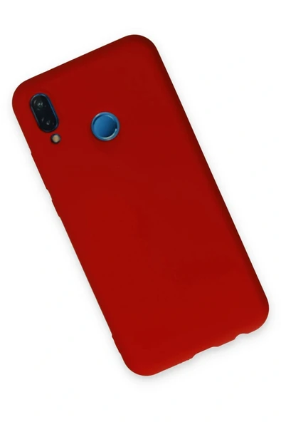 LitaeTrend Huawei P20 Lite Kılıf Nano içi Kadife Silikon - Kırmızı - Resim 3