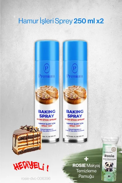 Premium Hamur İşleri Sprey 2'li 250 ML, Hediyeli ürün görseli