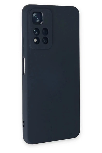 LitaeTrend Xiaomi Redmi Note 11 Pro Plus 5G Kılıf Nano içi Kadife Silikon - Lacivert - Resim 3