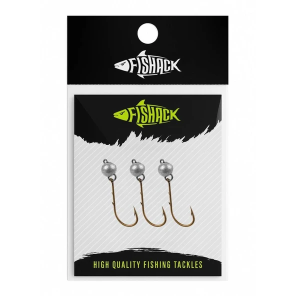 Mafsallı Jighead - Hareketli Kurşunlu İğne - Fishack - 5 Gram - 3'lü Paket - Resim 2