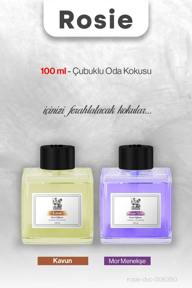 Kavun ve Mor Menekşe ROSIE Çubuklu Oda Kokusu 100 ml ürün görseli