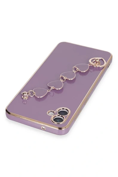 LitaeTrend Samsung Galaxy A04E Kılıf Esila Silikon - Mor - Resim 3