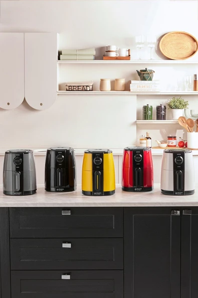 Smart Cook 60 Dakikaya Kadar Zaman Ayarlı Compact Airfryer Krem 2 Kişilik - Resim 8