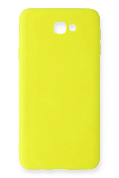 LitaeTrend Samsung Galaxy J7 Prime Kılıf Nano içi Kadife Silikon - Sarı ürün görseli 1