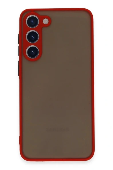 LitaeTrend Samsung Galaxy S23 Plus Kılıf Montreal Silikon Kapak - Kırmızı ürün görseli 1