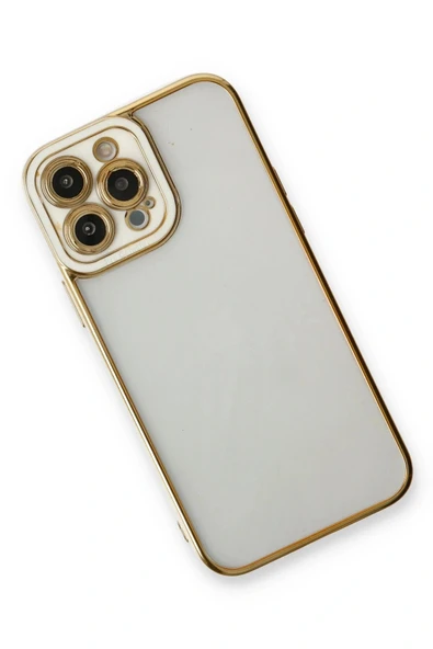 LitaeTrend iPhone 13 Pro Max Kılıf Liva Lens Silikon - Beyaz - Resim 3