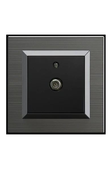 Ovivo Quantum Manyetik Gri Uydu F Konnektör + Çerçeve Dahil ürün görseli