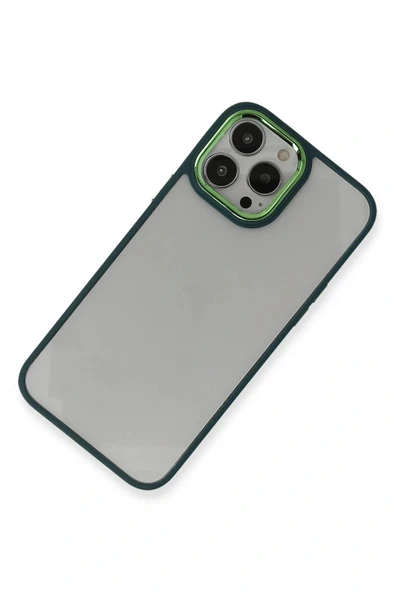 LitaeTrend iPhone 13 Pro Kılıf Dora Kapak - Haki Yeşil - Resim 3