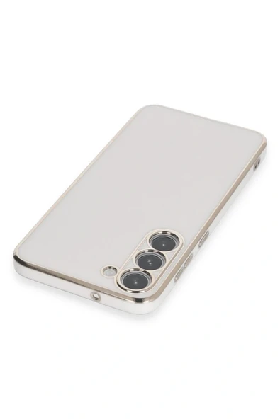 LitaeTrend Samsung Galaxy S23 Kılıf Volet Silikon - Beyaz - Resim 3