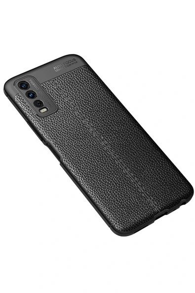 LitaeTrend Vivo Y11S Kılıf Auto Focus Kapak - Siyah - Resim 3