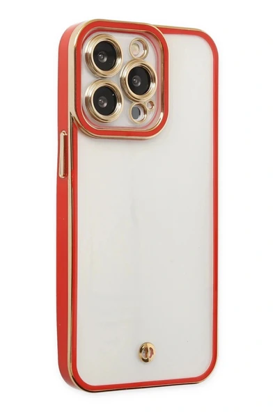 LitaeTrend iPhone 13 Pro Kılıf Liva Lens Silikon - Kırmızı ürün görseli 1