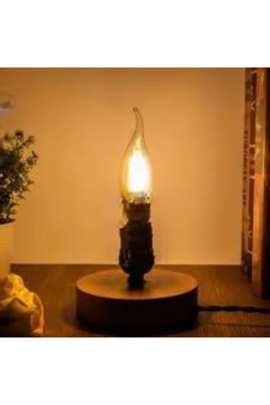 CT-4281 4w Amber Rustik Kıvrık Mum Led Ampul 5Lİ PAKET - Resim 4