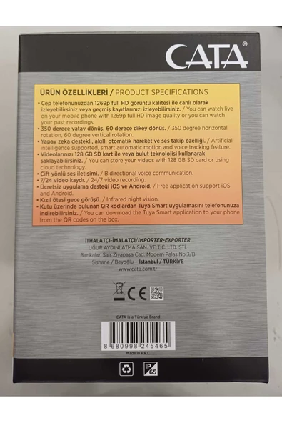 CT-4052 SOLAR DIŞ MEKAN KAMERA - Resim 2