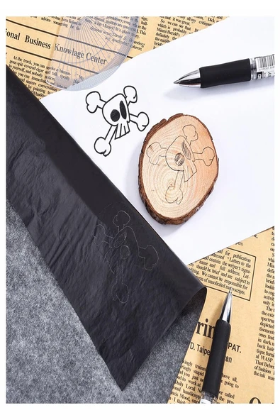 Karbon Kağıdı A4 Sarı 10 Adet 21x29,7 cm Transfer Kağıdı Kopya Kağıdı Renkli Karbon Kağıdı Ahşap Seramik Metal Cam - Resim 5