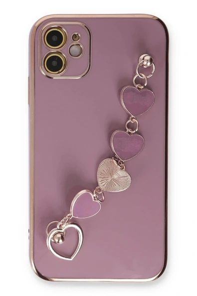 LitaeTrend iPhone 12 Kılıf Esila Silikon - Mor - Resim 3