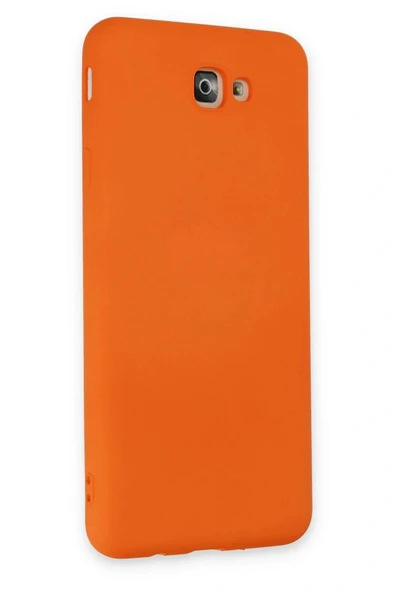 LitaeTrend Samsung Galaxy J7 Prime Kılıf Nano içi Kadife Silikon - Turuncu - Resim 3