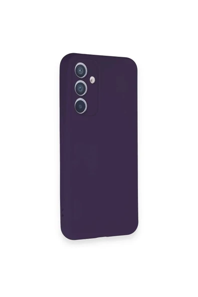 LitaeTrend Samsung Galaxy A34 5G Kılıf Nano içi Kadife Silikon - Mor - Resim 2