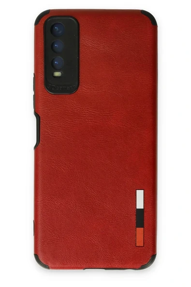 LitaeTrend Vivo Y11S Kılıf Loop Deri Silikon - Kırmızı ürün görseli 1