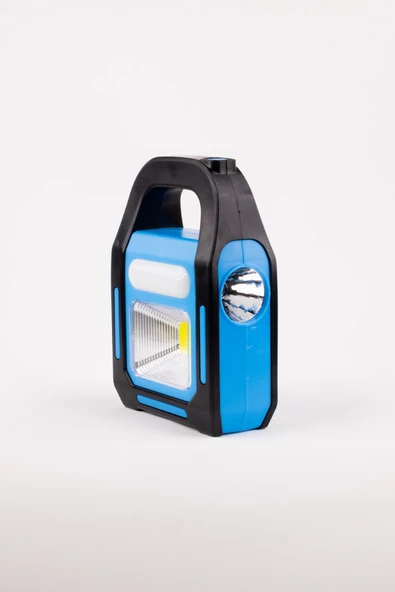 HS 4014 16W Solar El Feneri 3 Fonksiyonlu 6500K Beyaz - Resim 2