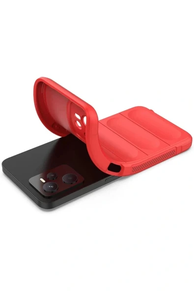 LitaeTrend Realme C35 Kılıf Optimum Silikon - Kırmızı - Resim 5