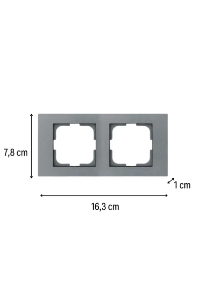 Ovivo Grano Füme 2'li Set Topraklı Priz + Topraklı Priz - Resim 2
