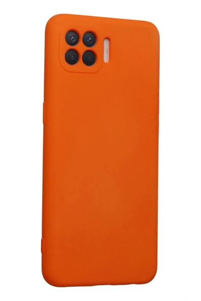 LitaeTrend Oppo Reno 4 Lite Kılıf Nano içi Kadife Silikon - Turuncu - Resim 2