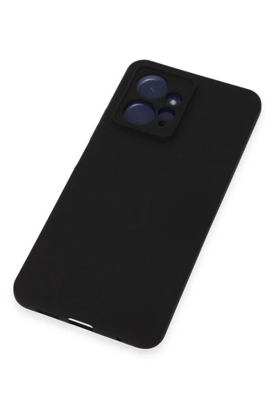 LitaeTrend Xiaomi Redmi Note 12 4G Kılıf Nano içi Kadife Silikon - Siyah - Resim 4