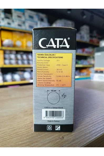 CT-9451 Pilli Duman Dedektörü ( Pil Hariçtir ) - Resim 2