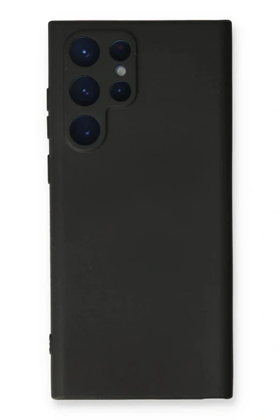 LitaeTrend Samsung Galaxy S22 Ultra Kılıf Nano içi Kadife Silikon - Siyah ürün görseli 1