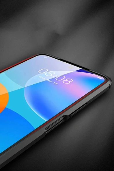 LitaeTrend Huawei P Smart 2021 Kılıf Auto Focus Kapak - Kırmızı - Resim 5