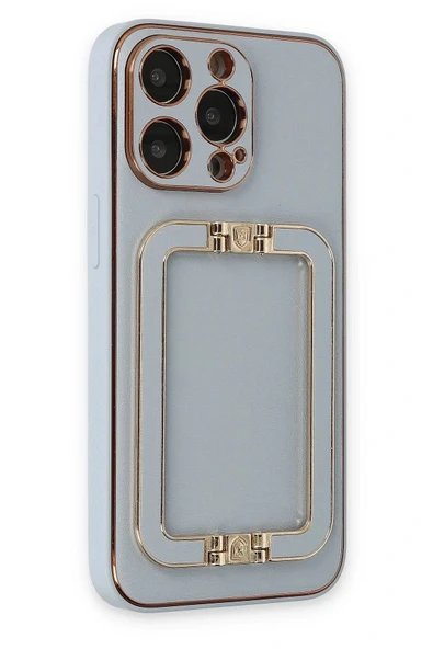 LitaeTrend iPhone 13 Pro Max Kılıf Coco Elit Kapak - Turkuaz - Resim 2