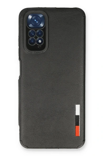 LitaeTrend Xiaomi Redmi Note 11 Kılıf Loop Deri Silikon - Siyah ürün görseli 1
